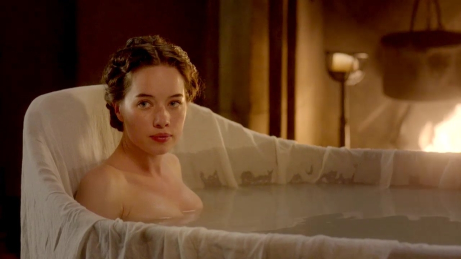 Anna Popplewell in a short skirt breasts