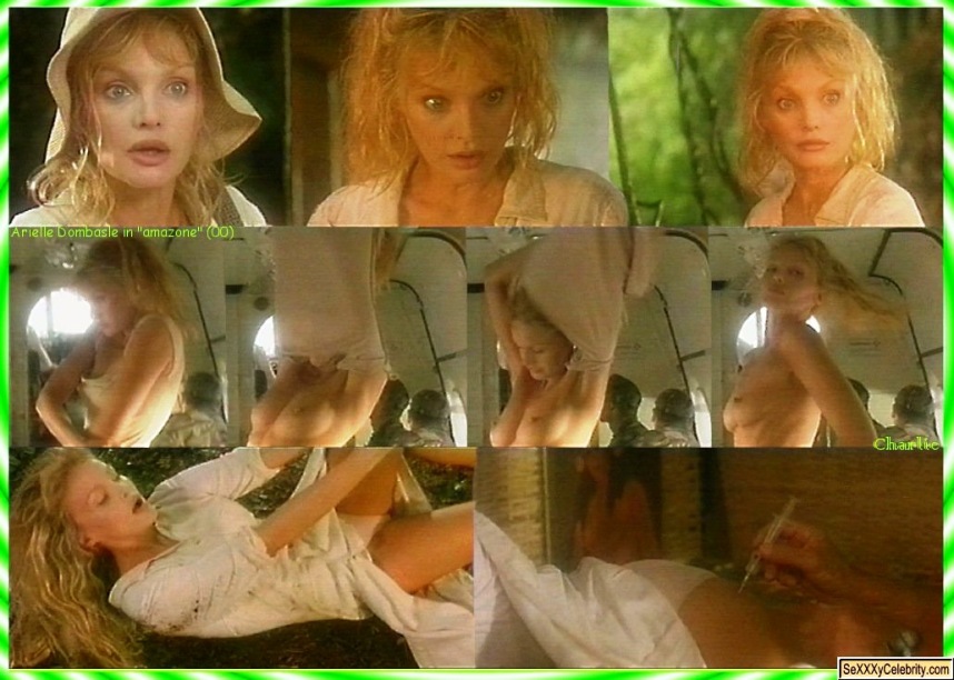 Arielle Dombasle in a short skirt breasts