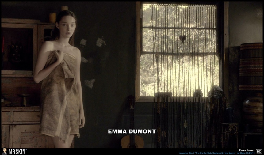 Emma Dumont buttocks are visible