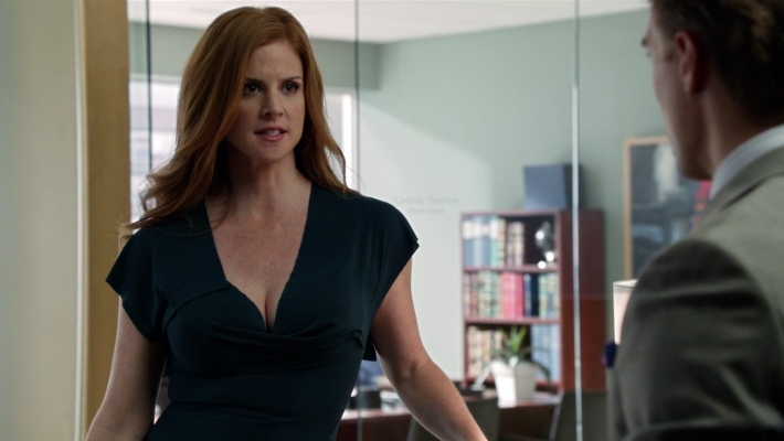 Sarah Rafferty boobs are visible